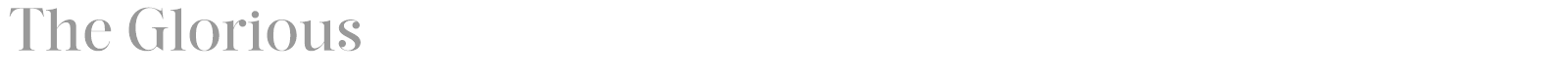 The Glorious font preview